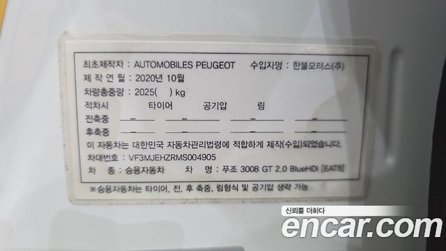 Peugeot 3008 (II) 2.0 BlueHDi GT 2021 — фото 33