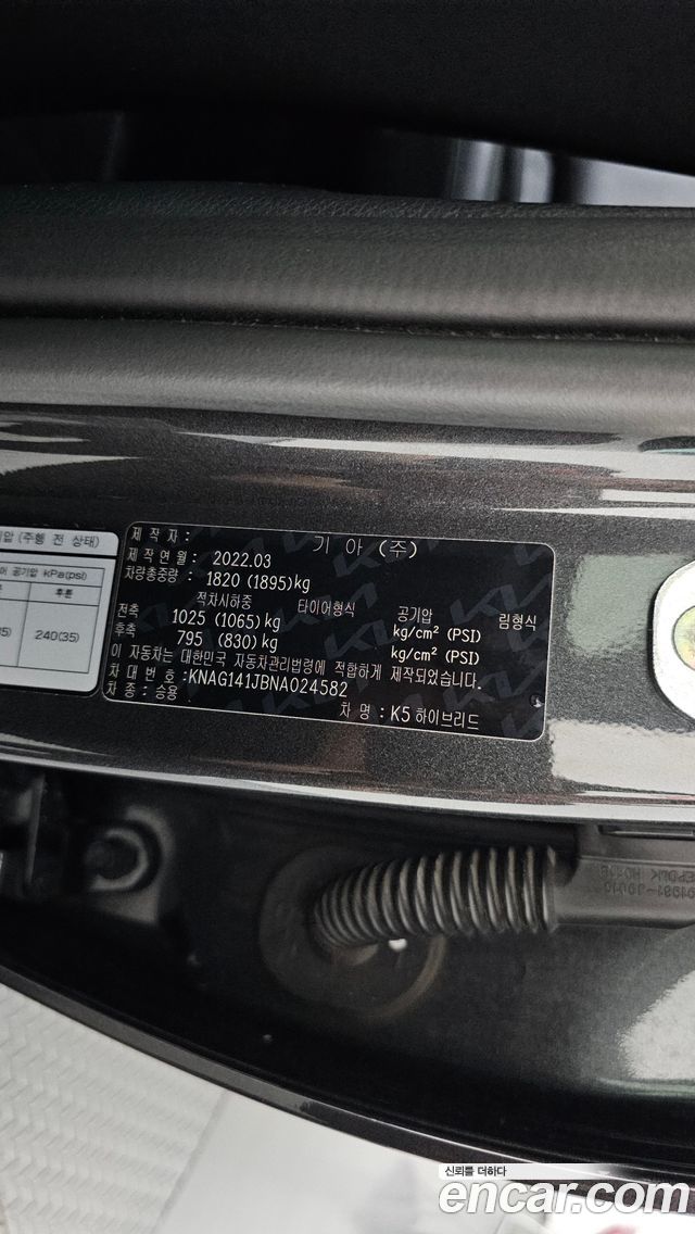 Kia K5 Hybrid (III) Trendy 2022 — фото 18
