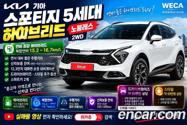 Kia Sportage Hybrid (V) Nobleless 2WD 2024 — фото 5