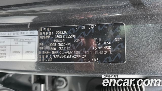 Kia K5 (III) 1.6 Turbo Signature 2023 — фото 32