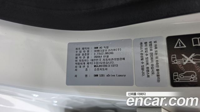 BMW 5 Series (G30) 530i xDrive Luxury Plus 2020 — фото 19