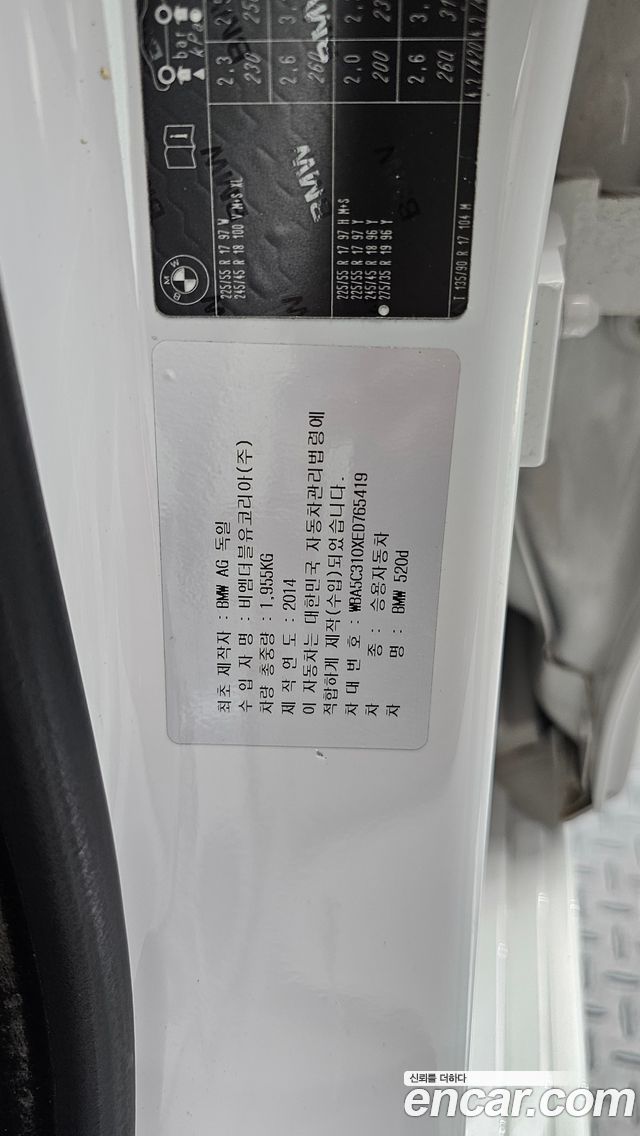 BMW 5 Series (F10) 520d 2014 — фото 29