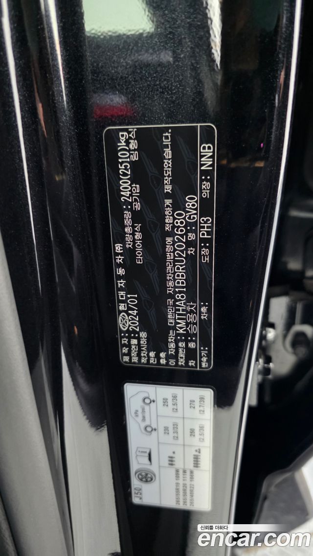 Genesis GV80 2.5T Gasoline 2WD 2024 — фото 28
