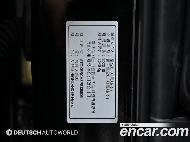 Toyota Highlander (IV) 2.5 4WD Limited 2023 — фото 24