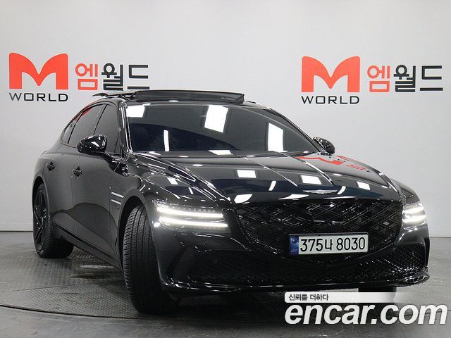 Genesis G80 (RG3) Gasoline 3.5 Turbo AWD Black 2026 — фото 2