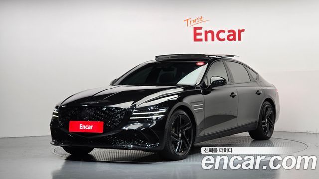 Genesis G80 (RG3) Gasoline 3.5 Turbo AWD Black 2026 — фото 1