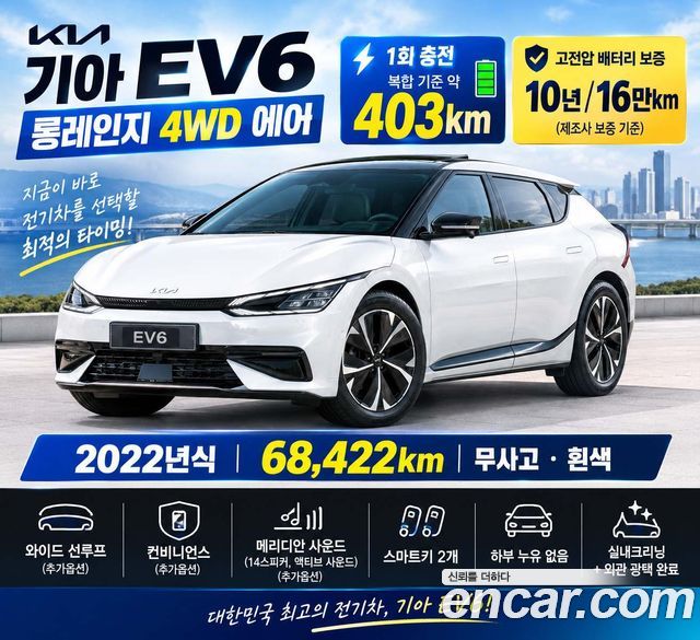 Kia EV6 Long Range 4WD Air 2022 — фото 5