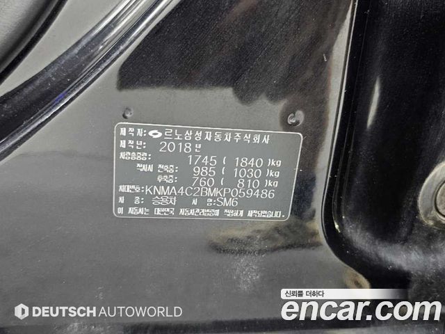 Renault Korea SM6 2.0 GDe RE 2019 — фото 24