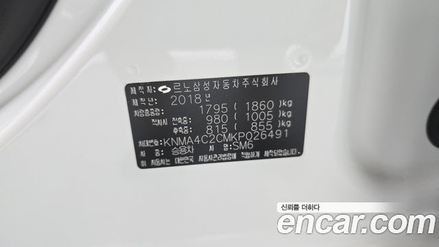 Renault Korea SM6 2.0 LPe RE (Disabled) 2019 — фото 18