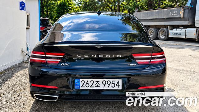 Genesis G80 (RG3) Gasoline 2.5 Turbo AWD Black 2022 — фото 2