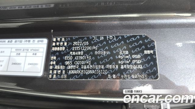Kia Sorento (IV) HEV 1.6 2WD Noblesse 2022 — фото 29