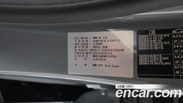 BMW 4 Series (G22) 420i M Sport Performance Gran Coupe 2024 — фото 29