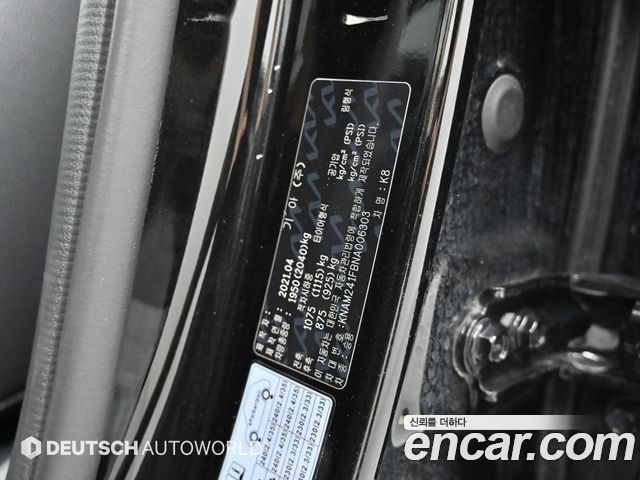 Kia K8 3.5 LPG 2WD Trendy(Rentcar) 2022 — фото 24