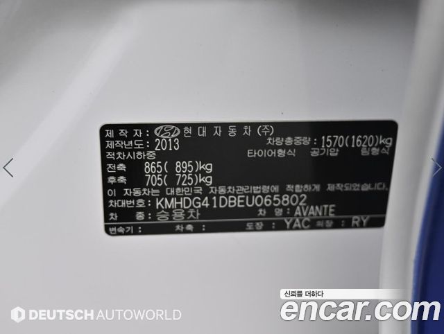 Hyundai Avante 1.6 GDi Style 2014 — фото 24