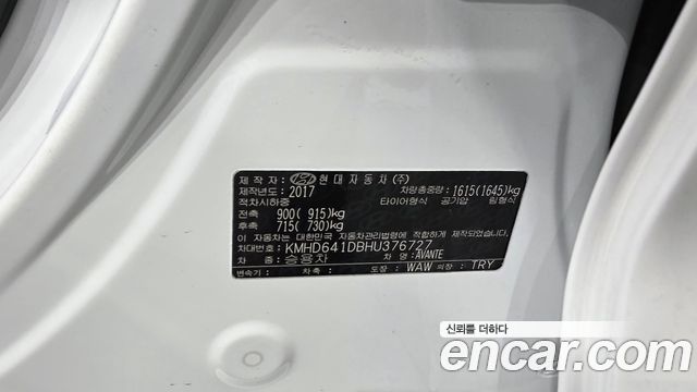 Hyundai Avante (AD) 1.6 GDI Value Plus 2017 — фото 29